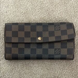 Louis Vuitton Damier Ebene Sarah Wallet